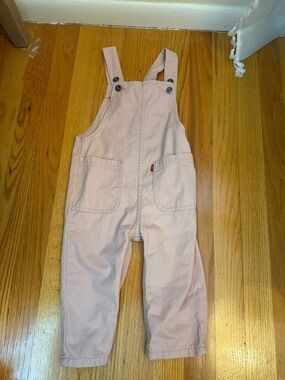 Kids Pink Cotton Overalls - Levi’s